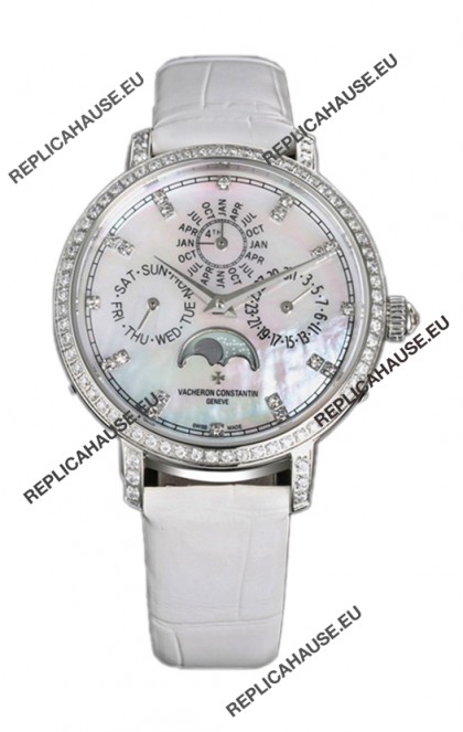 Vacheron Constantin Traditionelle Perpetual Calendar Ultra-Thin White Gold Plating