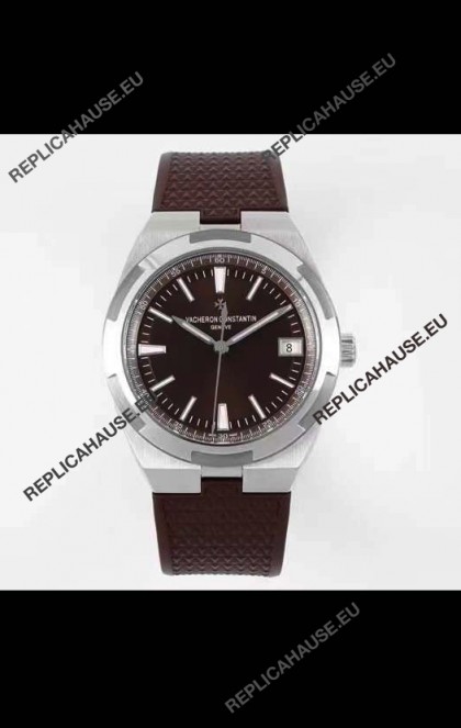 Vacheron Constantin Overseas 1:1 Mirror Swiss Replica Watch in Brown Strap