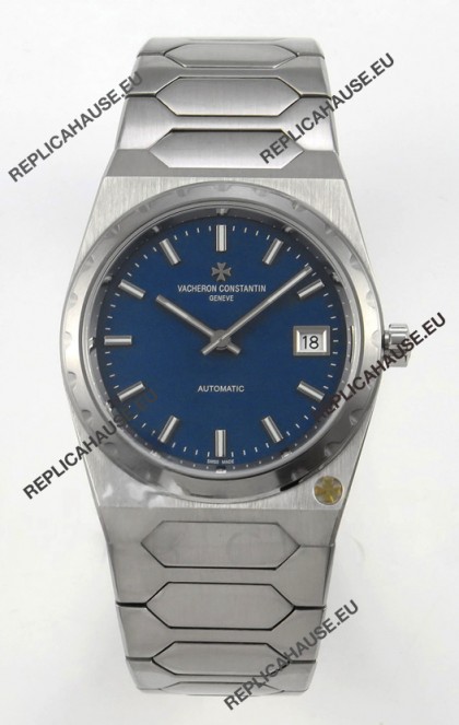 Vacheron Constantin Historiques 222 Super Clone 37MM Steel Casing Watch in Blue Dial