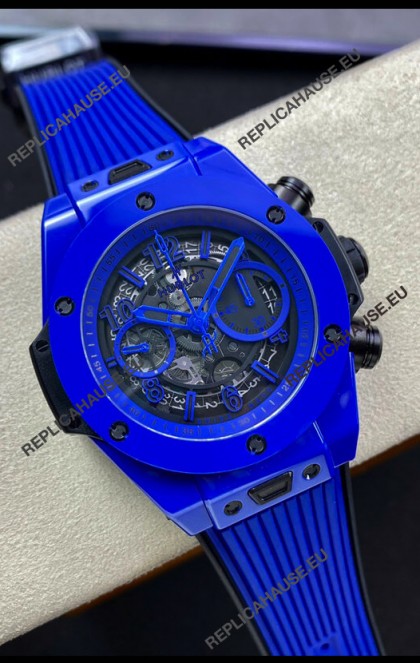 Hublot Big Bang Unico Blue PVD 1:1 Mirror Edition Swiss Replica Watch