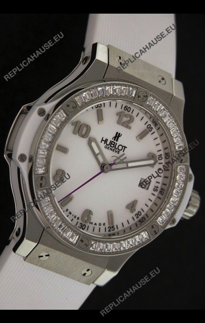 Hublot Big Bang King Swiss Quartz Watch in White Dial