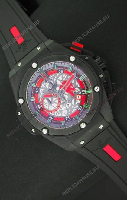 Hublot Big Bang King Power Manchester UnitedÂ Japanese Replica PVD Watch