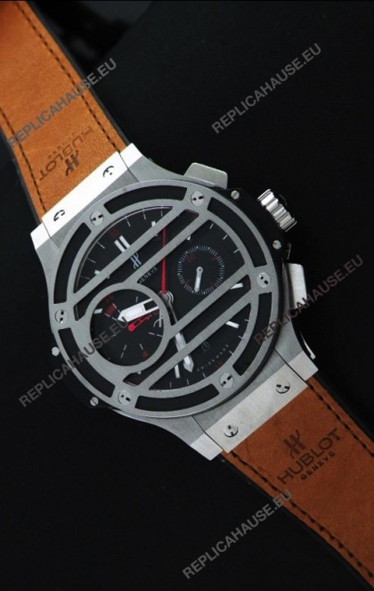 Hublot Big Bang Chukker Swiss Replica Watch in Stainless Steel - 1:1 Mirror Replica Watch