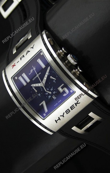 Jorg Hysek X- Ray Japanese Replica Watch in Blue Dial