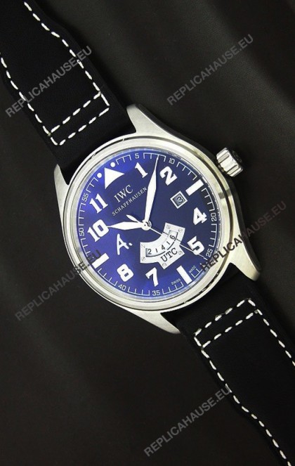 IWC Schaffhausen Japanese Replica Watch in Black Dial