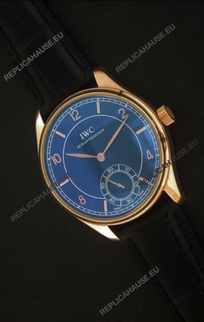 IWC Schaffhausen Japanese Replica Watch in Rose Gold Casing