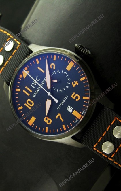 IWC Die Grosse Fliegeruhr Swiss Replica Watch in Black Dial