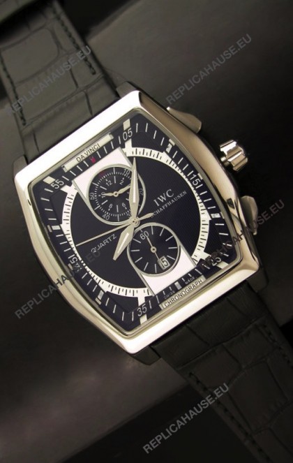 IWC Schaffhausen Japanese Replica Watch in Black Dial