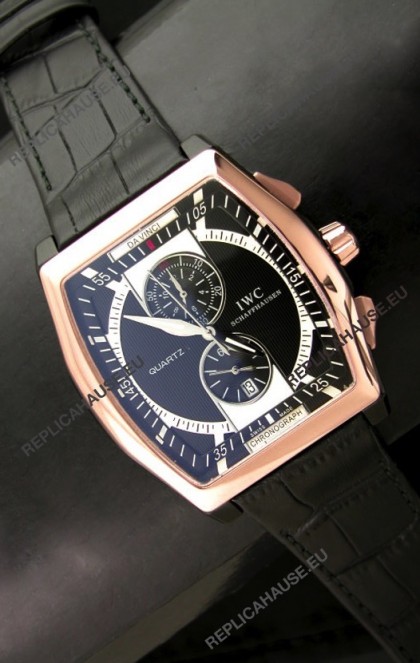 IWC Schaffhausen Japanese Replica Watch in Black