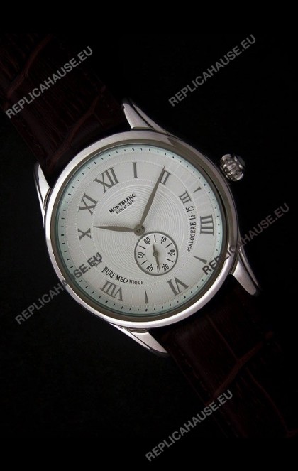 Mont Blanc Star Chrono Watch in White Dial
