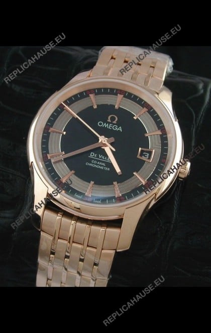 Omega De Ville Hour Vision Watch in Black Dial