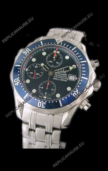 Omega Seamaster Chronograph Watch in Steel Case