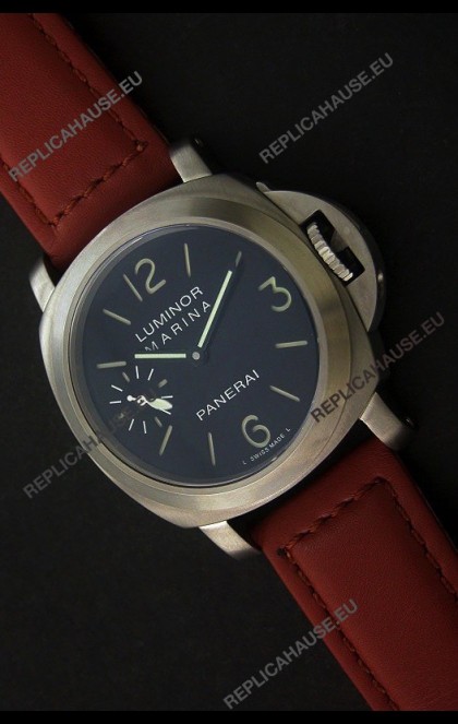 Panerai Luminor Marina Swiss Watch in Black Dial