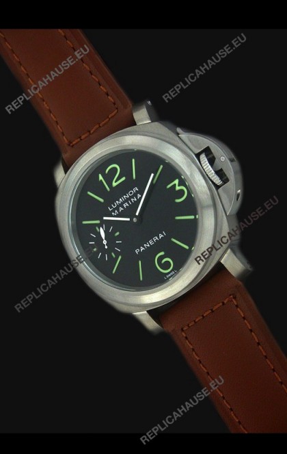 Panerai luminor marina Titanium Casing Swiss Watch