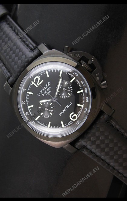 Panerai Luminor FlyBack 1950 Watch in Black PVD