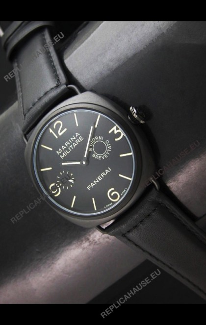 Panerai Marina Militare Swiss Watch in Full PVD - 1:1 Mirror Replica