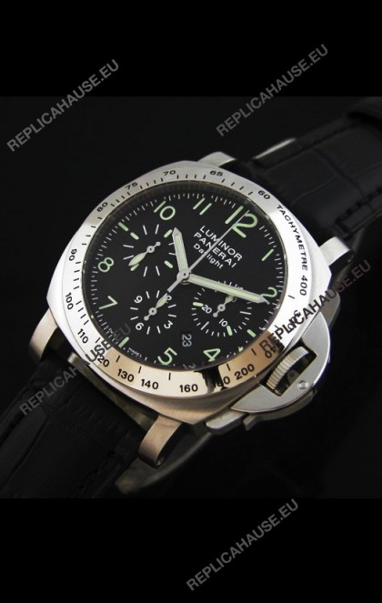 Panerai Luminor Daylight Swiss Watch in Steel - 1:1 Mirror Replica