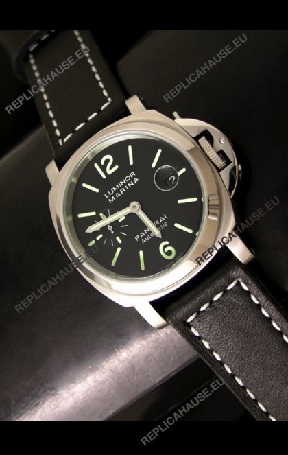 Panerai Luminor Marina Swiss Automatic Watch in Black Dial
