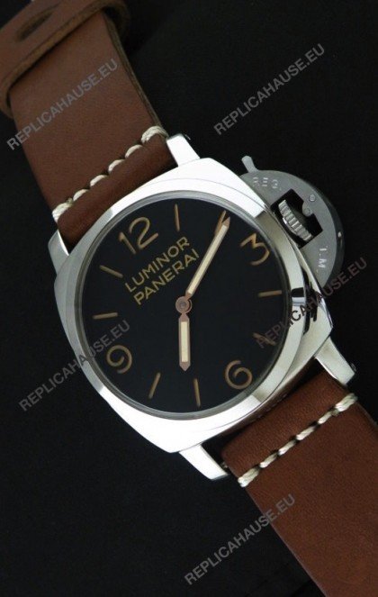 Panerai Luminor Swiss Watch - 47MM in Brown Strap
