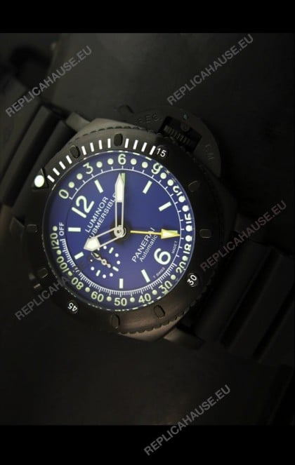 Panerai Luminor Submersible PAM193 Japanese Replica Watch Blue Dial