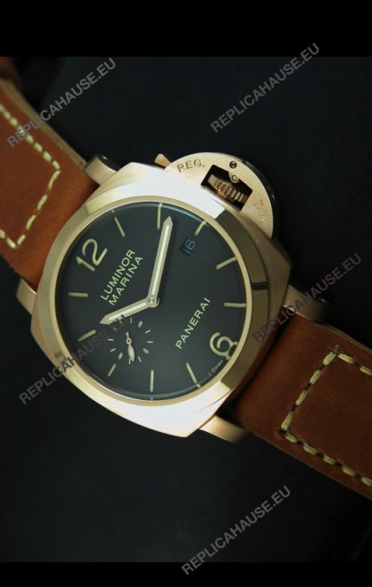 Panerai Luminor Marina 42MM Japanese Replica Watch Pink Gold