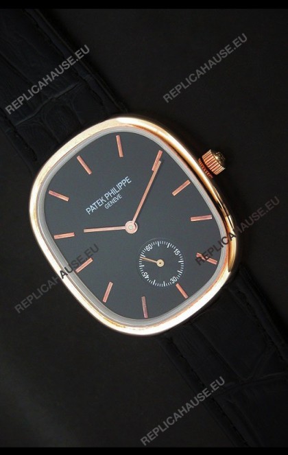 Patek Philippe Mens Golden Elipse Japanese Watch in Rose Gold