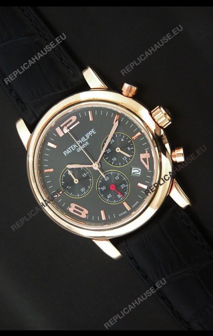 Patek Philippe Perpetual Calender Japanese Steel Watch in Grey Dial