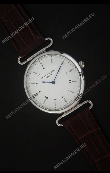 Patek Philippe Calatrava Japanese Quaartz Watch in Steel