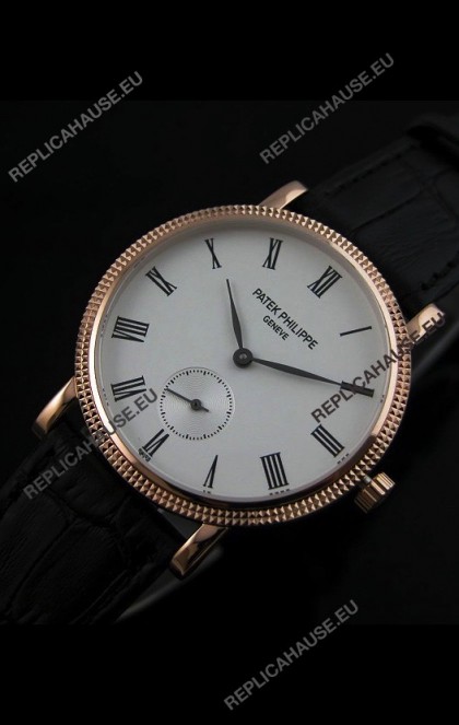 Patek Philippe Calatrava Japanese Mens Watch in Rose Gold