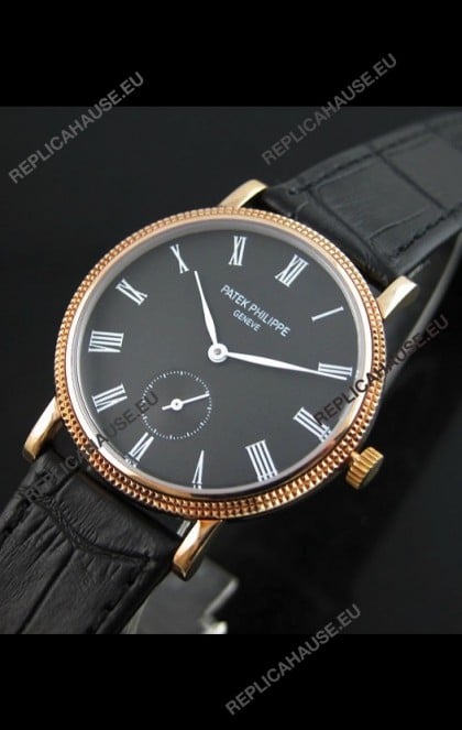 Patek Philippe Calatrava Japanese Mens Watch in Grey Dial