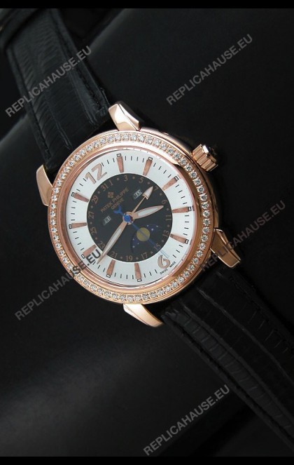 Patek Philippe Mens Grand Complications Japanese Watch in White & Black Dial
