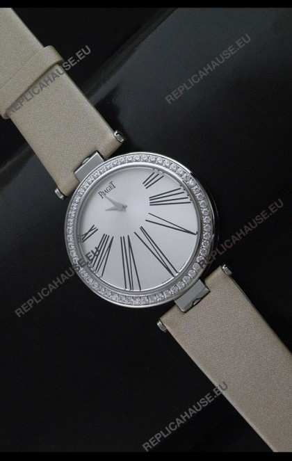 Piaget Altiplano Duo Dual Swiss Ladies Watch with Diamonds Bezel