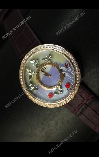 Piaget Altiplano Ultra-Thin Swiss Quartz Movement Ladies watch with Brown Strap