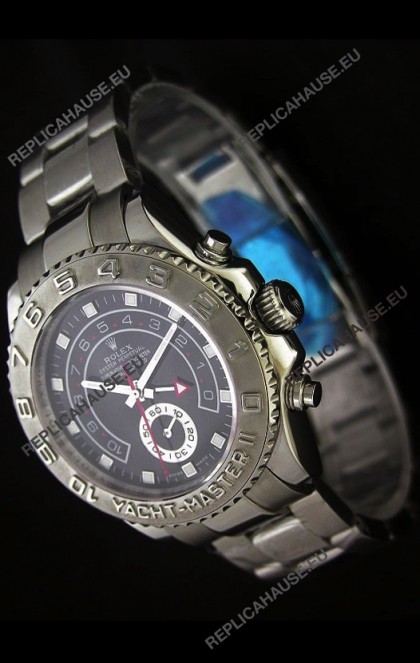 Rolex Yachtmaster II Swiss Replica Watch Black Dial