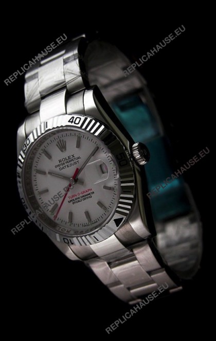 Rolex Datejust Turn O Graph Replica Watch in Black Dial