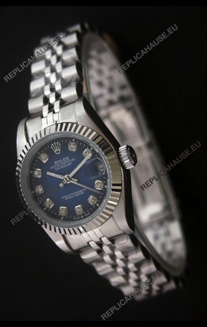 RolexÂ Datejust Oyster Perpetual Superlative ChronoMeter Japanese Watch in Blue Dial
