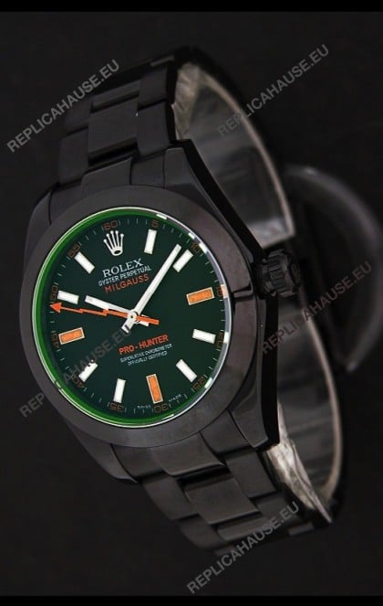 Rolex Pro-Hunter Milgauss Swiss Replica PVD Watch