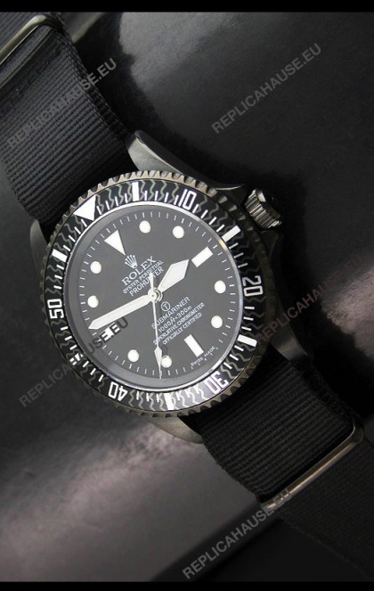 Rolex Pro Hunter Submariner Swiss Replica Watch in Carbon Bezel