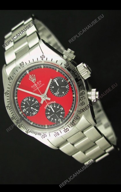 Rolex Daytona Cosmograph Swiss Vintage Watch in Red Dial