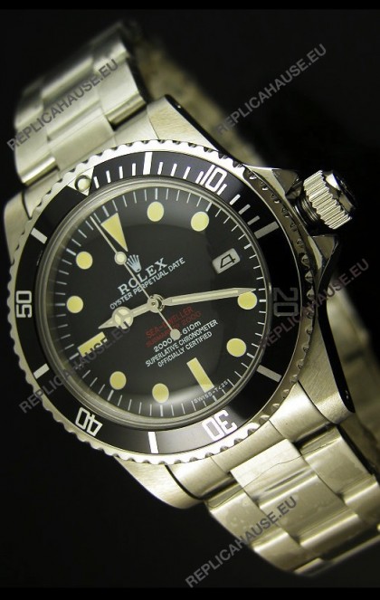 Rolex Sea Dweller Vintage 1665 Double Red Edition Swiss Watch