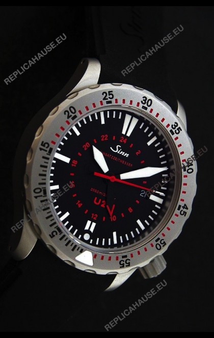 Sinn U2 EZM 5 Diver Swiss Watch in Titanium Casing