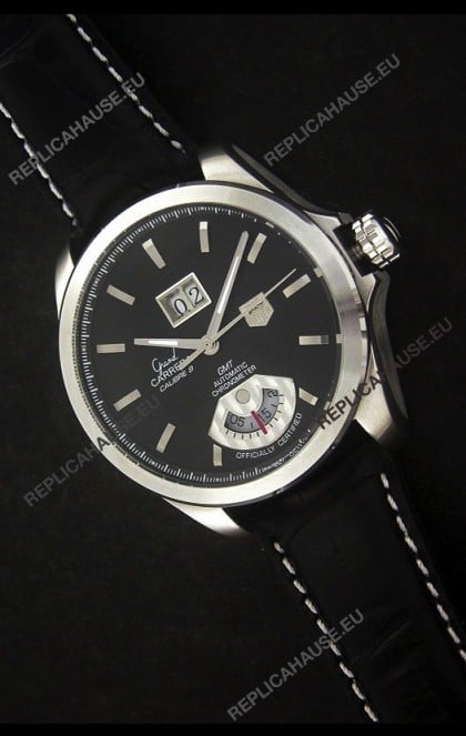 Tag Heuer Grand Carrera Calibre 8 Swiss Automatic Watch in Black