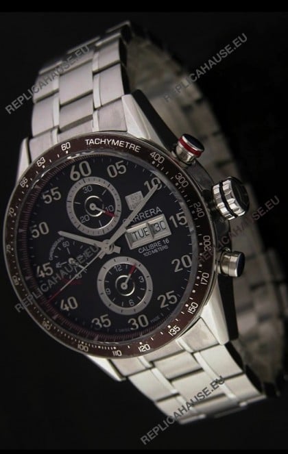 Tag Heuer Carrera Calibre 16Â Japanese Watch in Brown Dial