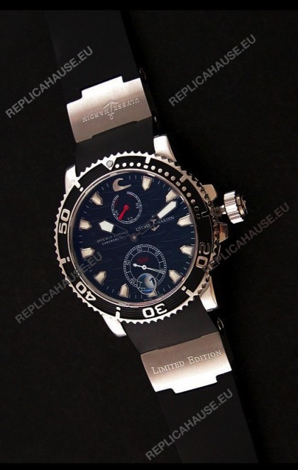 Ulysse Nardin Maxi Marine Diver Swiss Watch in Black Dial