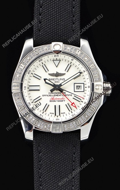 Breitling Avenger II Steel GMT Swiss Watch 1:1 Ultimate Edition - White Dial