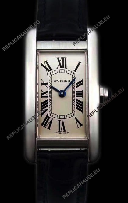 Cartier Tank Americaine Ladies Swiss Quartz Watch 1:1 Mirror Replica