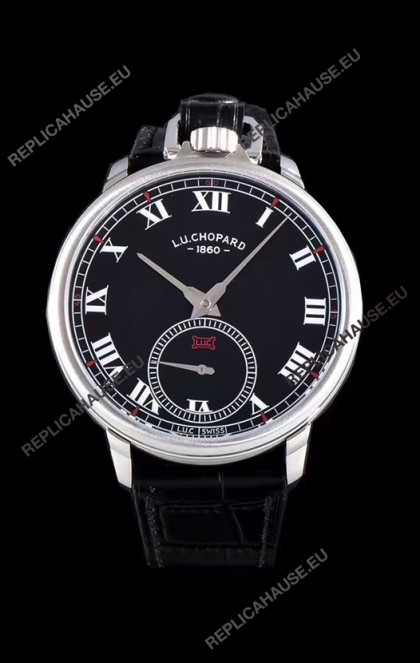 Chopard Louis-Ulysse The Tribute Stainless Steel Black Dial Swiss Watch