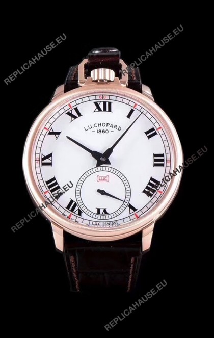 Chopard Louis-Ulysse The Tribute Rose Gold White Dial Swiss Watch