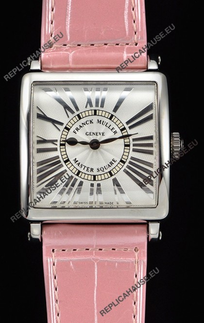 Franck Muller Master Square Ladies Pink Strap 1:1 Mirror Replica Watch