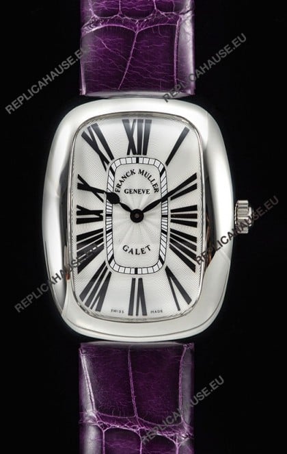 Franck Muller Galet Ladies Swiss Quartz Purple Strap Watch